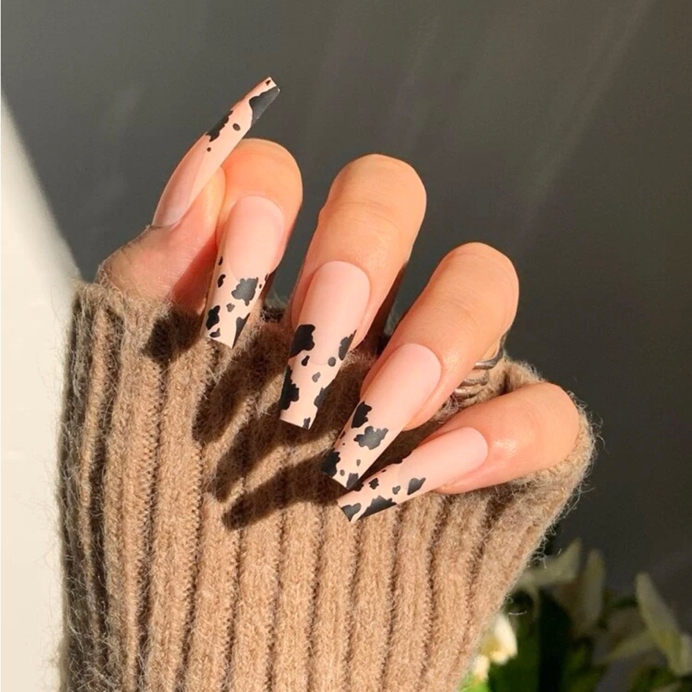 Coffin/Ballerina Shape Press-On Nails